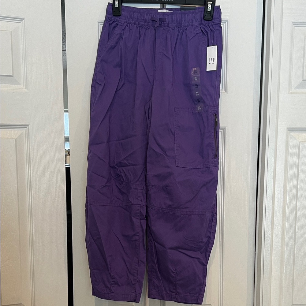 GAP Kids Purple Pull-On barrel Pants